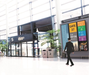 Az LG a Passenger Terminal Expo 2018 bemutatón mutatta be új kereskedelmi kijelzőit