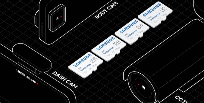 A Samsung új Pro Endurance memóriakártyáját hosszú távú videózásra tervezték